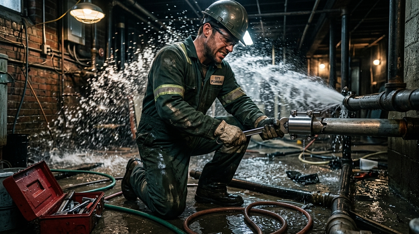 Emergency plumbing pipe repair