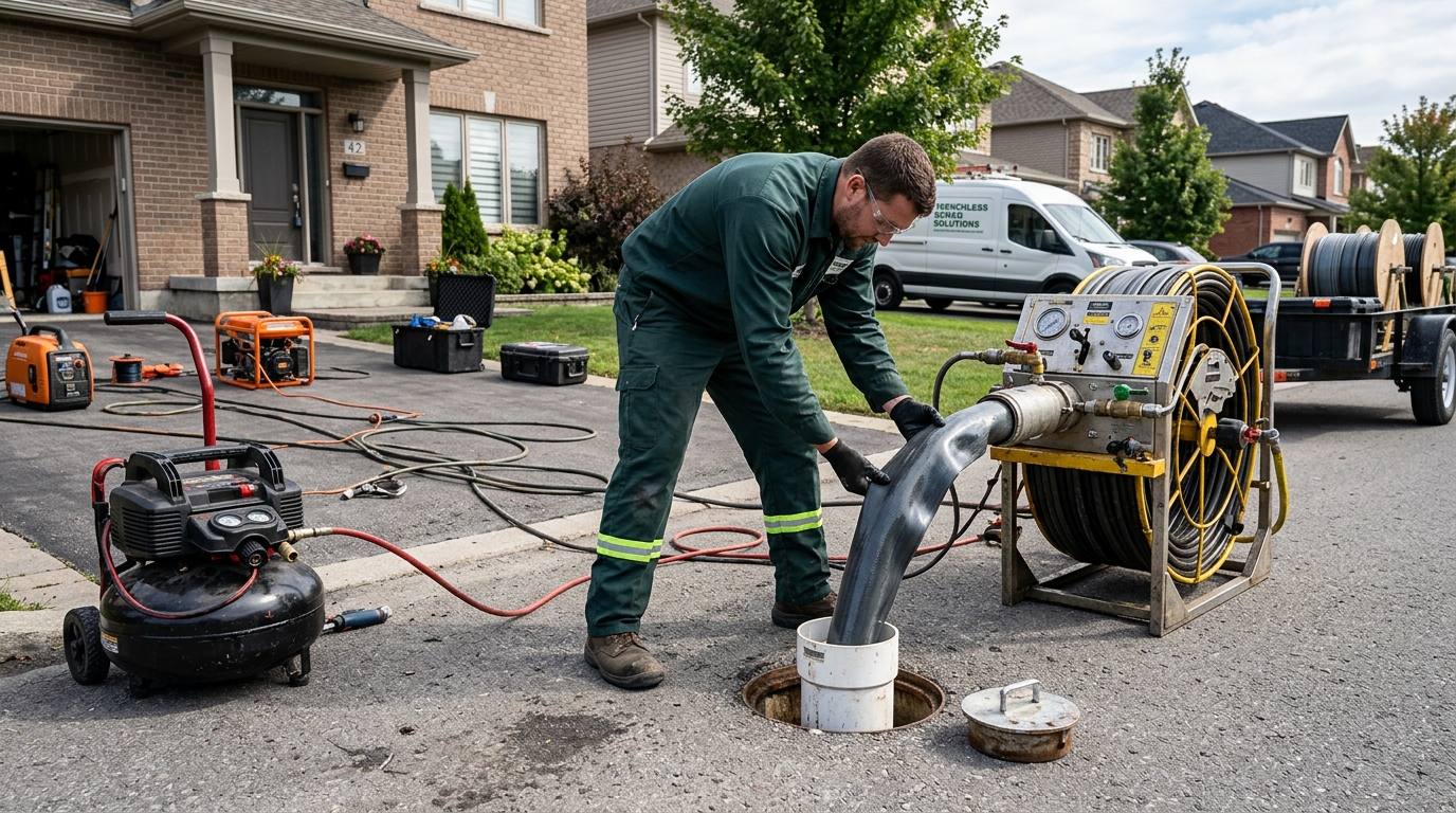 Trenchless sewer line lateral repair